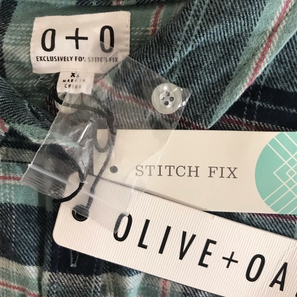BNWT Olive + Oak For Stitch Fix Flannel XS - Picture 3 of 4